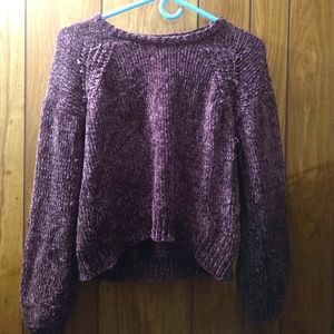 Women's Purple Knitted Sweater